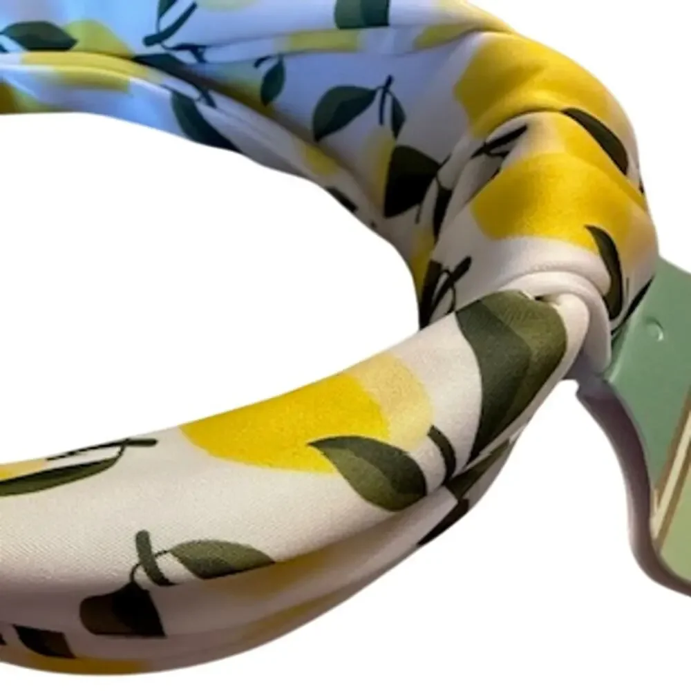 NEW Piper K Satin Lemon Print Headband - Picture 2 of 7